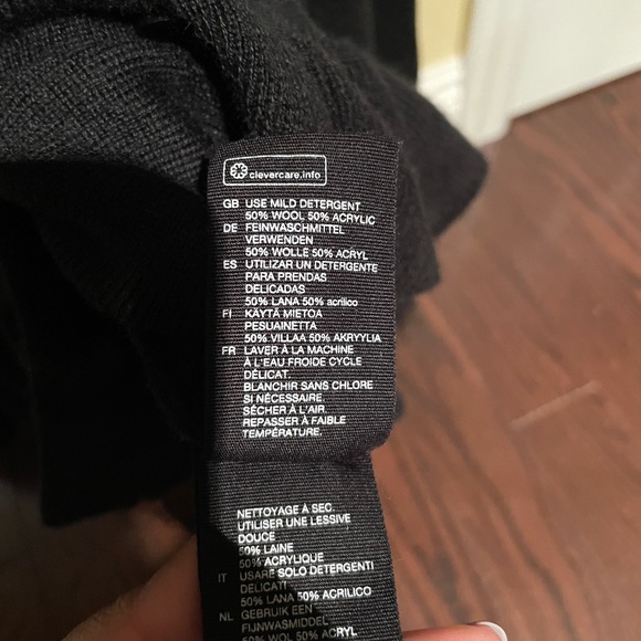 Black, wool OtherStories cardigan - Picture 5 of 5